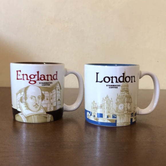 Set of 2 Starbucks Demitasse Espresso Mugs London England, Starbucks 3 Oz - Picture 1 of 11